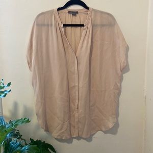 Blush Pink Silk Blouse